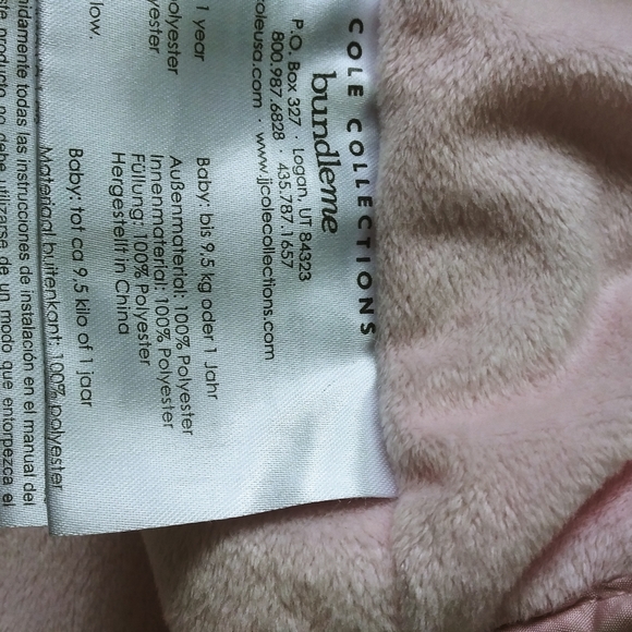 JJ Cole Collection bundleme pink baby infant - Picture 9 of 13